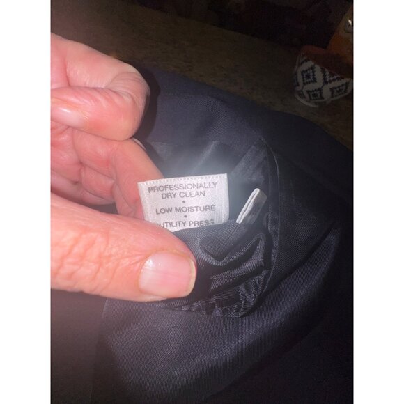 Hart Schaffner Marx Navy Gold Button Sports Coat Jacket Blazer 48R Old Money - Picture 7 of 11